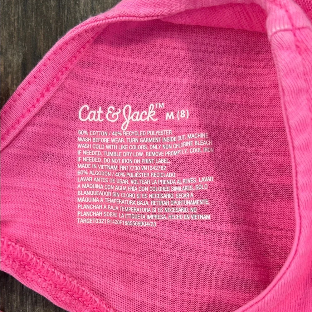 Cat & Jack Vibrant Pink Casual Kids Dress - Picture 7 of 9